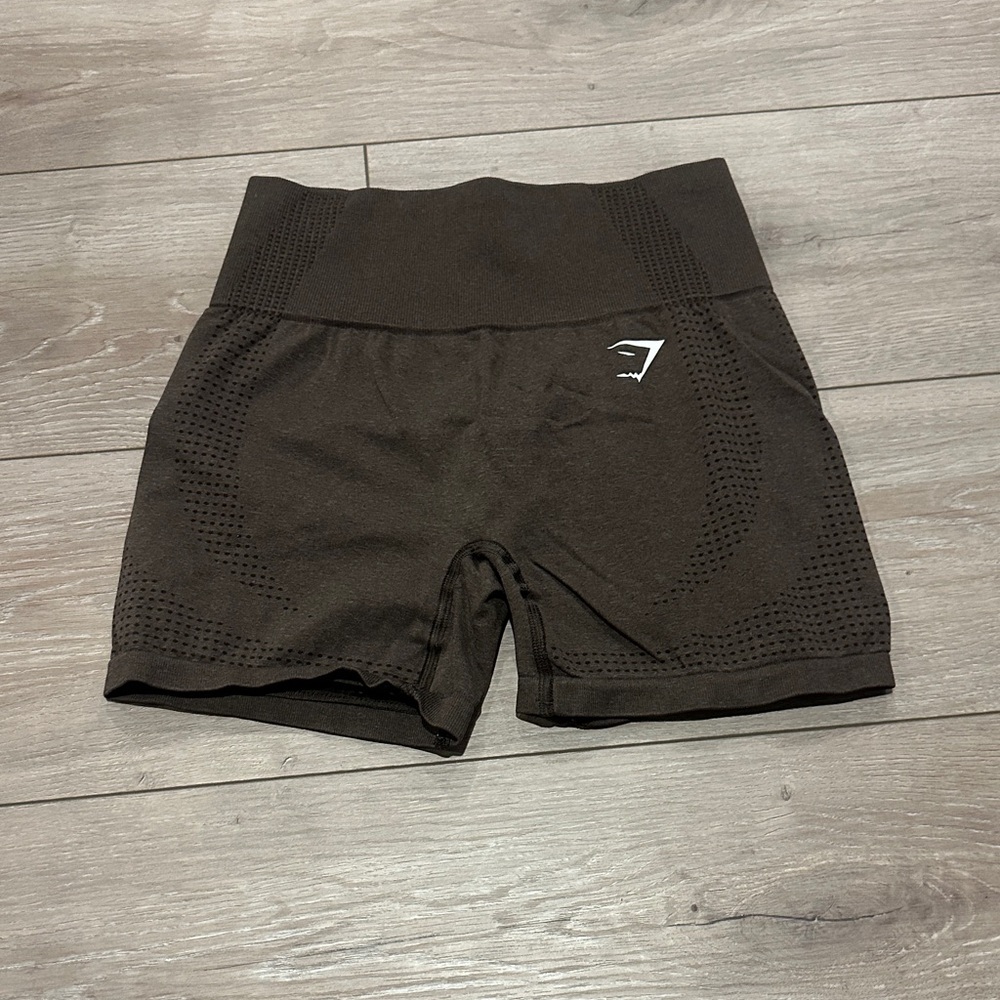 Gymshark Dark Brown Vital Seamless Shorts
